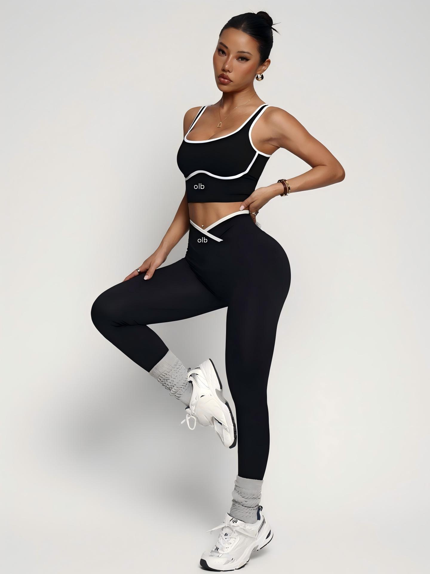 Sports Bra High Impact - Conjunto de roupa fitness de 2