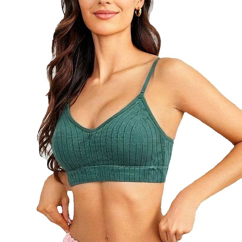Sutiã sem aro de malha canelad - Bralette Wireless Soft avaliação e preço