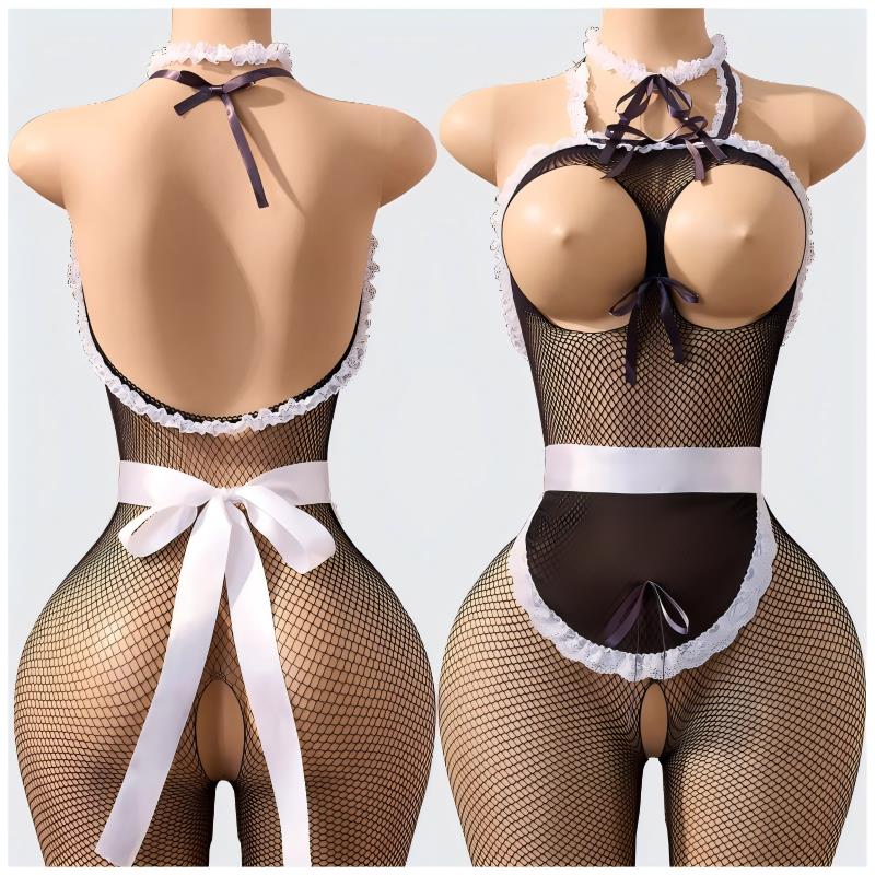 Conjunto de Lingerie Sexy em R - Bodystocking Fishnet avaliação e preço