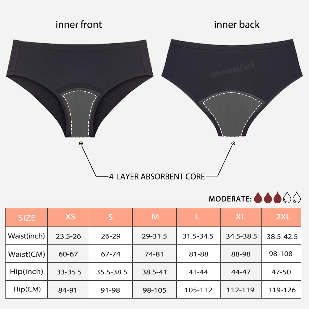 Calcinha menstrual sem costura - Period Panty Absorbent avaliação e preço